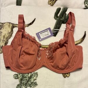 Flirtelle Swirl balcony bra in rose, 34GG/34J